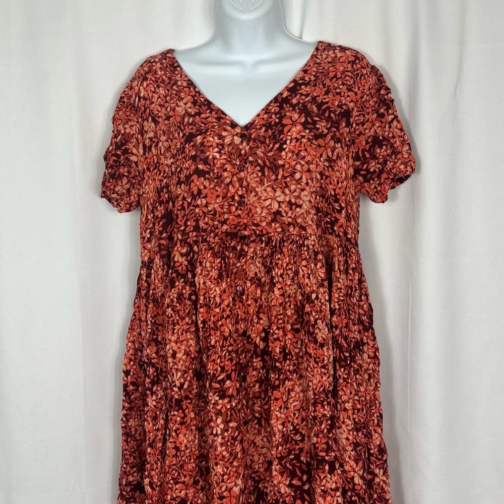 Woman Within short sleeve button front dress 14W - Picture 4 of 10